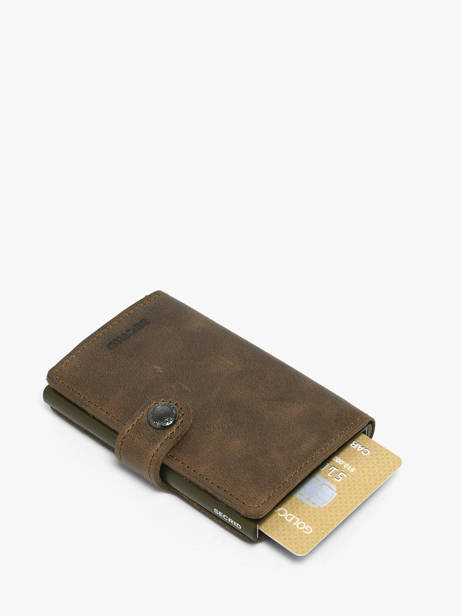Vintage Leather Card Holder Secrid Brown vintage MV other view 2