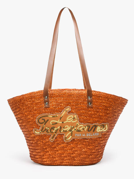Shoulder Bag Milos Straw Les tropeziennes Orange milos TZ01
