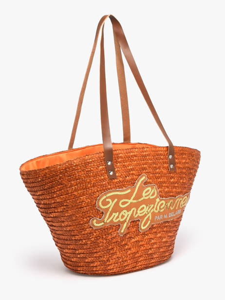 Shoulder Bag Milos Straw Les tropeziennes Orange milos TZ01 other view 1