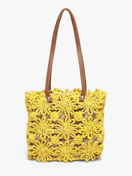Sac Porté épaule Mediterranee Papier Les tropeziennes Jaune mediterranee TZ02 vue secondaire 4