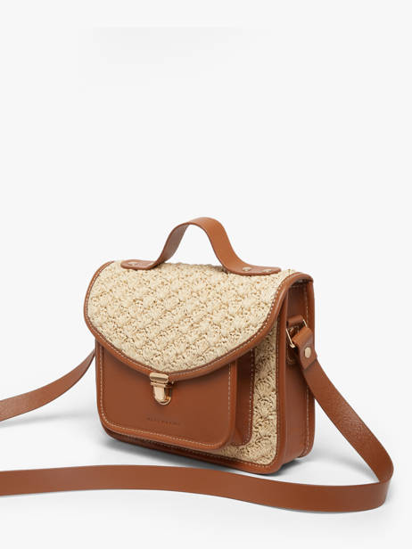 Sac Bandoulière Malle George Raphia Et Cuir Paul marius Beige raphia GEORGRAP vue secondaire 2