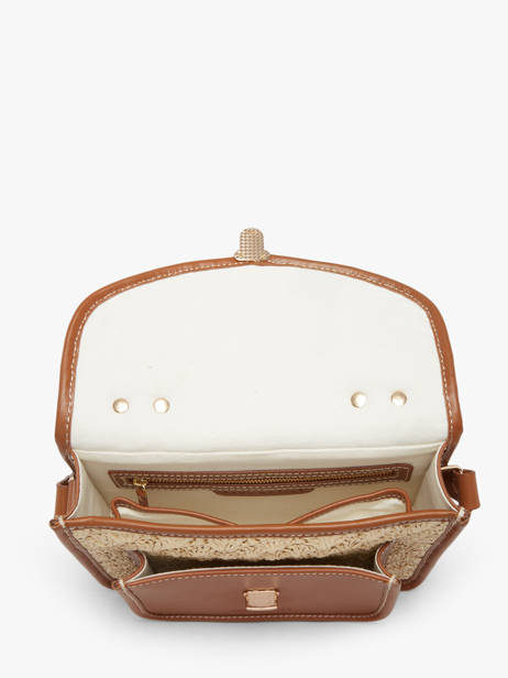 Sac Bandoulière Malle George Raphia Et Cuir Paul marius Beige raphia GEORGRAP vue secondaire 3