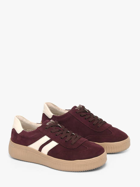 Sneakers En Cuir Remonte Rouge women 30 vue secondaire 1
