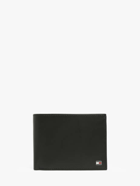 Portefeuille Cuir Tommy hilfiger Noir eton AM00651