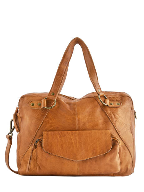 Shopper Fatima Leather Pieces Brown fatima 17090746