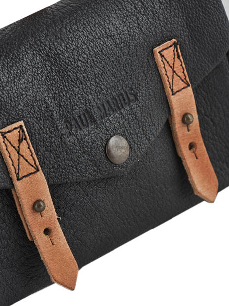 Leather Crossbody Bag Mini Indispensable Paul marius Black vintage MINI other view 2
