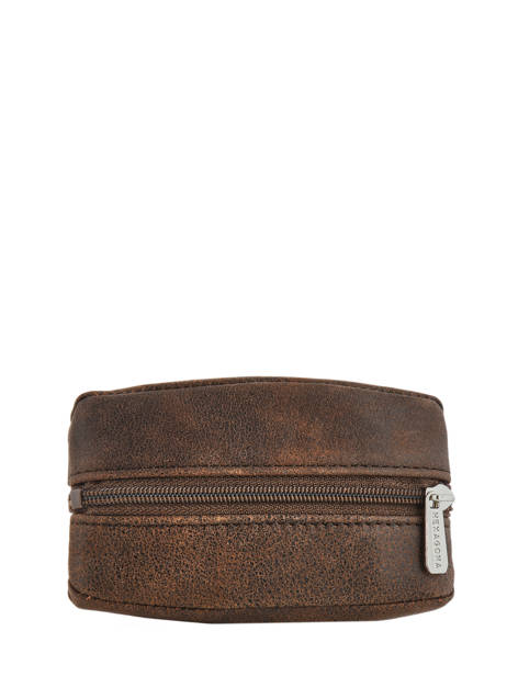 Coin Purse Leather Hexagona instinct 667297 other view 1