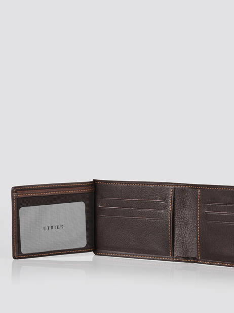 Wallet With Card Holder Oil Leather Etrier oil EOIL740 other view 2