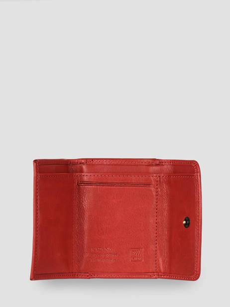 Leather Marina Wallet Katana Red marina 753031 other view 1