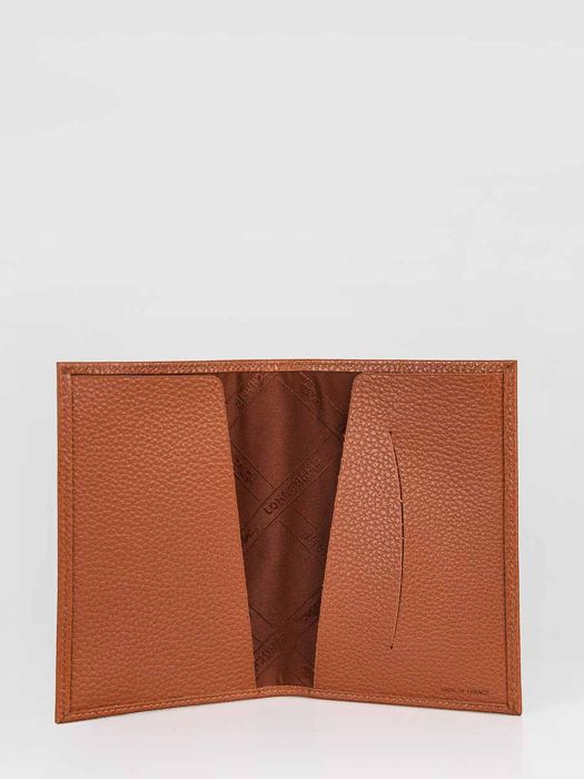 Longchamp Le foulonné Passport cover Brown