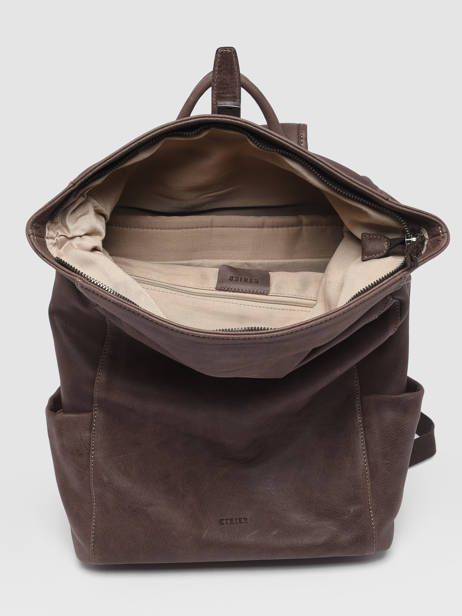 Leather Spider Backpack 2 Compartments Etrier spider ESPI8102 other view 3