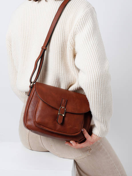 Sac Bandoulière Toscane Hexagona Marron toscane 579734 vue secondaire 1