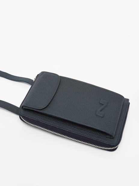 Leather Pocket Phone Pouch Nathan baume Blue n city 3 other view 2