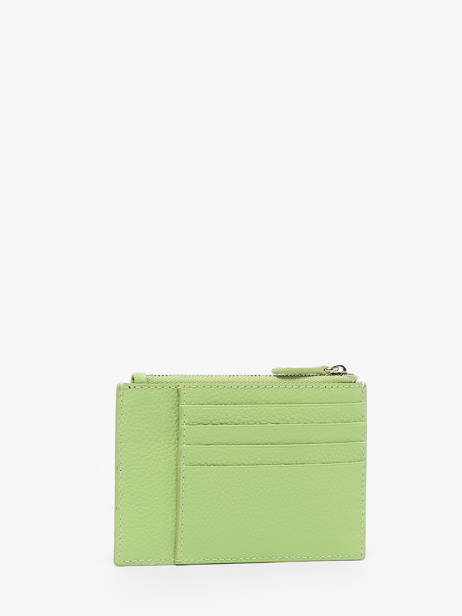 Porte-cartes Zippé L Ninon Cuir Lancel Vert ninon A10537 vue secondaire 2