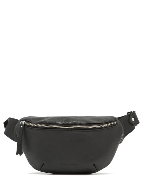 Leather La Banane Belt Bag Paul marius Black vintage BANANE